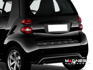 smart 451 Rear Bumper Sill - Dark Brushed Finish